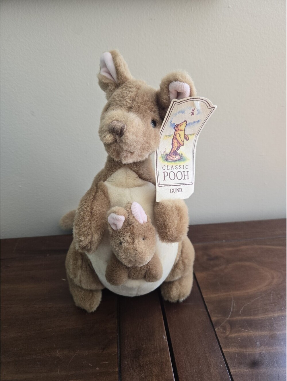 New Gund Classic Pooh Kanga and Roo Plush Stuffed Animal 10” Kangaroo